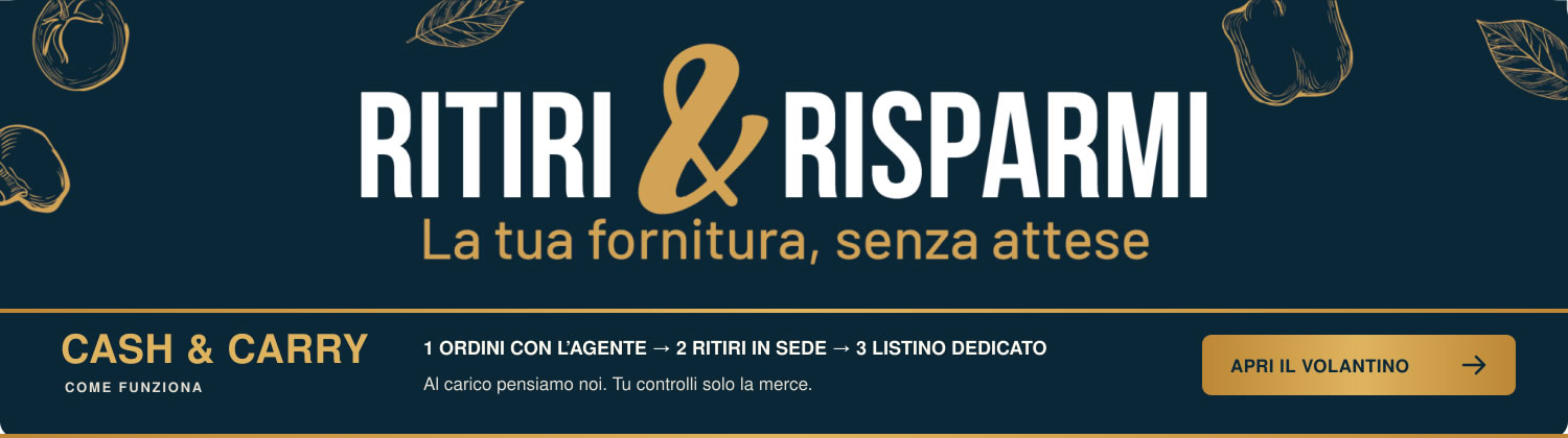 Banner Ritiri e Risparmi: Cash & Carry assistito Sicil Food